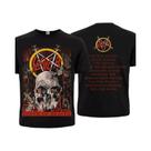 Camiseta Unissex Preta Slayer South of Heaven 1988 Thrash Metal Heavy Metal Algodão Manga Curta
