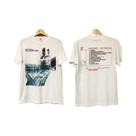 Camiseta Unissex Radiohead Ok Computer Vintage Com Estampa Gráfica De Álbum, Manga Curta, Camisa De