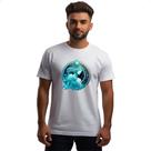 Camiseta Unissex Signo de Aquario placa de luxo