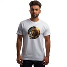 Camiseta Unissex Signo de Leao placa de luxo