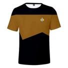 Camiseta Unissex Star Trek Sci-Fi Com Estampa 3D Little Rocket, Moda De Verão Para Homens E Mulheres