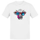 Camiseta Unissex Vaca Doida Lambendo Oculos Vermelhos Camiseta Unissex Vaca Doida Lambendo Oculos Vermelhos