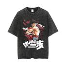 Camiseta Unissex Vintage De Algodão Lavado Anime Hajime No Ippo Kamogawa Boxing Gym Y2K Hip Hop Top