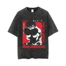 Camiseta Unissex Vintage De Algodão Lavado Anime Hajime No Ippo Kamogawa Boxing Gym Y2K Hip Hop Top