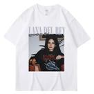 Camiseta Unissex Vintage Hip Hop Com Estampa Gráfica Lana Del Rey, Moda De Verão Com Manga Curta