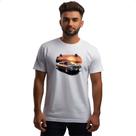 Camiseta Unissex Vintage muscle car sunset