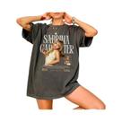 Camiseta Unissex Vintage Sabrina Carpenter Espresso Tour 2025 Com Estampa Gráfica De Manga Curta