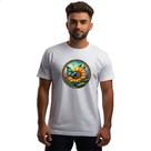 Camiseta Unissex Vitral Borboleta e Girassol