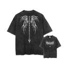 Camiseta Unissex Y2K Harajuku Retro Em Algodão Lavado Com Ácido, Estampa Estilo Streetwear, Top