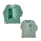 Camiseta UOT Manga Longa Verde Dupla Face MCL-0065 Camiseta UOT Manga Longa Verde Dupla Face MCL-0065