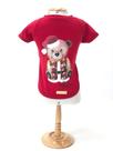 Camiseta Urso Natalino para cachorro e gato