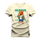 Camiseta Varias Cores Estampada Confortável Humam