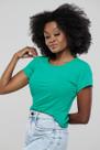 Camiseta - Verde Básica Gola Redonda Camiseta - Verde Básica Gola Redonda