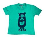 Camiseta Verde Bear da Digi - Tam 12 Meses