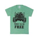 Camiseta Verde com Estampa Carro - Patota Toda