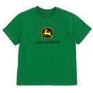 Camiseta Verde com Logo John Deere para Meninos Pequenos 4T