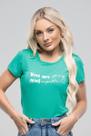 Camiseta - Verde Estampada