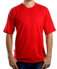 camiseta vermelha gola redonda