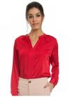 Camiseta Vermelha Manga Longa feminina