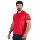 Camiseta Vermelha Polo Masculina Adulto 100% Algodão Camiseta Vermelha Polo Masculina Adulto 100% Algodão