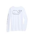 Camiseta Vintage de Manga Longa Masculina Vineyard Vines com Baleia