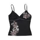 Camiseta Vintage Harajuku Preta Para Mulheres, Top Mini Com Estampa Gráfica De Flores Y2K E Detalhes