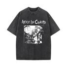 Camiseta Vintage Masculina Da Banda De Rock Alice in Chains Y2K Com Mangas Curtas E Gola Redonda Camiseta Vintage Masculina Da Banda De Rock Alice in Chains Y2K Com Mangas Curtas E Gola Redonda