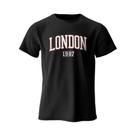 Camiseta Vintage Oversized London 1987 Para Homens, 100% Algodão, Estilo Esportivo, Camisetas Para