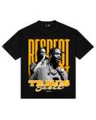 Camiseta Vintage Oversized Travis Scott Escrito Amarelo Preta Camiseta Vintage Oversized Travis Scott Escrito Amarelo Preta