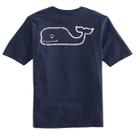 Camiseta Vintage Vineyard Vines - Manga Curta, Azul Baleia - Para Meninos Camiseta Vintage Vineyard Vines - Manga Curta, Azul Baleia - Para Meninos