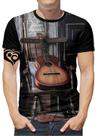 Camiseta Violão PLUS SIZE Masculina Guitarra Musica est3