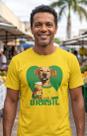 Camiseta Vira Lata Caramelo Brasil Copa Moda Unissex