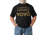 Camiseta Vovô Presente Dia Dos Pais Avô Preta Camiseta Vovô Presente Dia Dos Pais Avô Preta