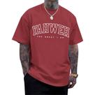 Camiseta Wedsadl Christian Jesus para homens Yahweh Letter Print