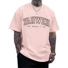 Camiseta Wedsadl Christian Jesus para homens Yahweh Letter Print