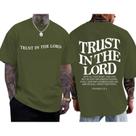 Camiseta Wedsadl Christian Jesus Trust in The Lord for Men