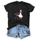 Camiseta Weripoah Silly Goose Nurse para mulheres Funny Black XL Camiseta Weripoah Silly Goose Nurse para mulheres Funny Black XL