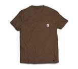 Camiseta Wiser Masculina 100% Algodão Bordada Básica Marrom - Índio
