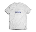 Camiseta Wiser Masculina 100% Algodão Branco - Azul Camiseta Wiser Masculina 100% Algodão Branco - Azul