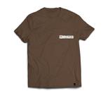 Camiseta Wiser Masculina 100% Algodão Lateral Marrom - Prata