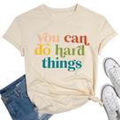 Camiseta Ymoshoe Inspirational Teacher Graphic Teacher Beige M