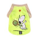 Camiseta Zooz Pets Snoopy Beach Tennis Verde Neon para Cães - Tamanho G Camiseta Zooz Pets Snoopy Beach Tennis Verde Neon para Cães - Tamanho G