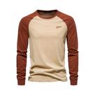 Camisetas Casuais Masculinas De Manga Longa 100% Algodão Com Gola O AIOPESON, Camisetas De Designer Camisetas Casuais Masculinas De Manga Longa 100% Algodão Com Gola O AIOPESON, Camisetas De Designer
