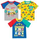 Camisetas CocoMelon JJ Infant Baby Boys 18 meses, pacote com 3