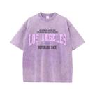 Camisetas De Algodão Desgastadas Para Mulheres Com Estampa Los Angeles 1996, Camisetas Soltas De Camisetas De Algodão Desgastadas Para Mulheres Com Estampa Los Angeles 1996, Camisetas Soltas De