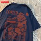 Camisetas De Algodão Oversize Femininas Com Estampa De Sakura De Tóquio, Macias E Respiráveis, Moda