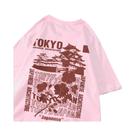 Camisetas De Algodão Oversize Femininas Com Estampa De Sakura De Tóquio, Macias E Respiráveis, Moda