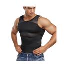 Camisetas De Compressão Masculinas Para Controle De Abdômen E Peito, Colete Modelador Para Treino