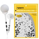 Camisetas de golfe Kamitty Plastic Unbreakable, 8 pinos, 3,25 polegadas, pacote com 50