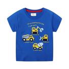 Camisetas De Verão Para Meninos 2-7 Anos Com Bordado De Carros E Desenhos Animados, Camisetas Para